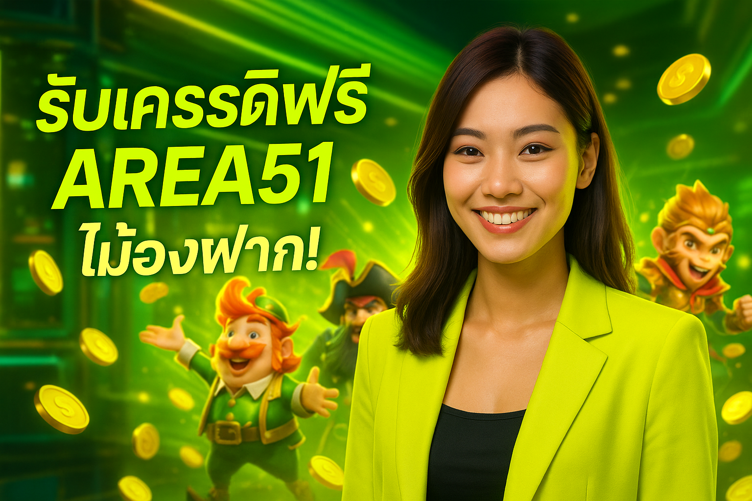 รับเครดิตฟรี AREA51 ไม่ต้องฝาก!