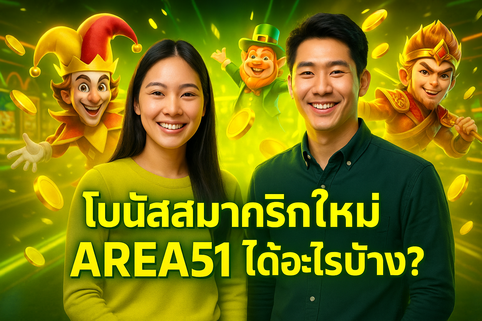 โบนัสสมาชิกใหม่ AREA51 ได้อะไรบ้าง?